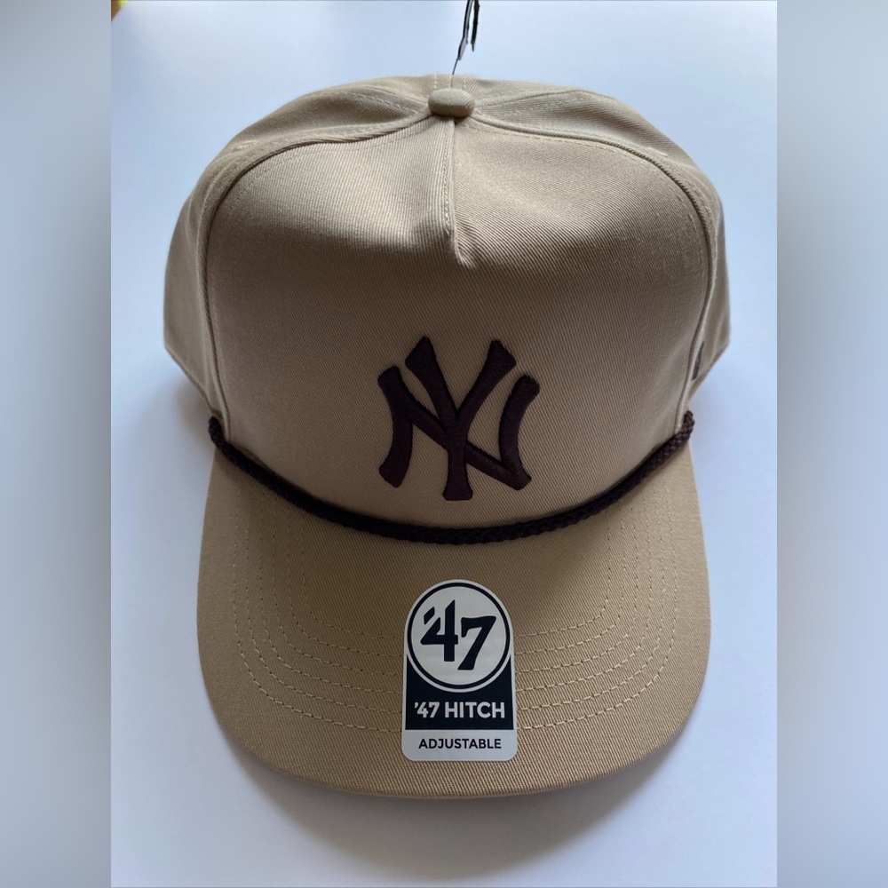 47 Brand New York Yankees Core Classic Rope Beige Hitch Snapback Hat NEW!